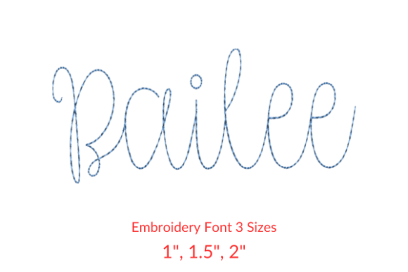 Bailee Vintage Font: Elevate Your Embroidery Designs
