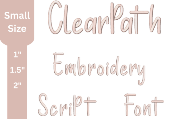 Clear Path Embroidery Font: Smooth, Professional Stitching