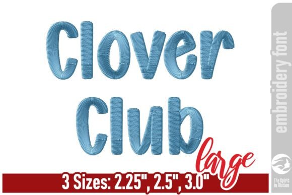 Clover Club: Playful Embroidery Font for Custom Designs