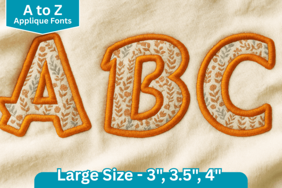 Comic Applique Embroidery Font: A Bold Choice for Creative Projects