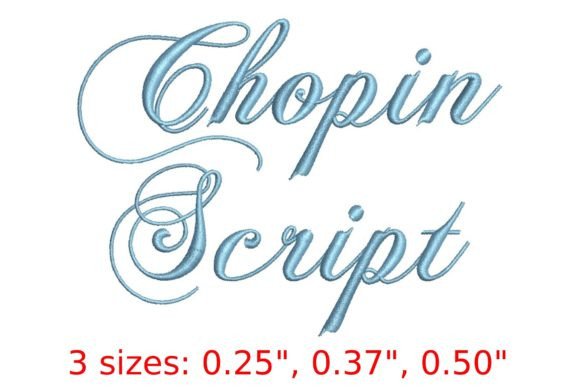 Elevate Your Stitchwork with Chopin Script Embroidery Font