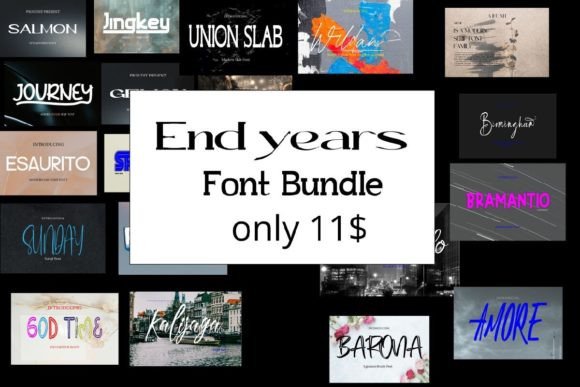 End Years Font Bundle: Elevate Your Design Projects