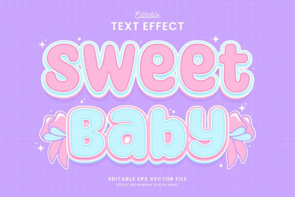 Explore the Sweet Baby Pastel Color Text Effect