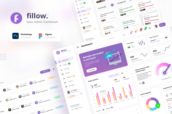 Fillow: A Modern SaaS Admin Dashboard UI Template