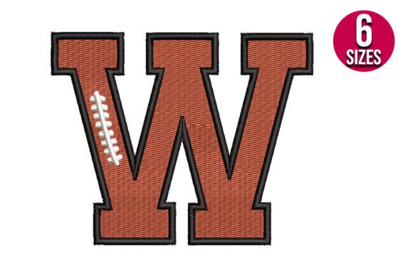 Football Font Alphabet Letter W: A Sporty Design Essential