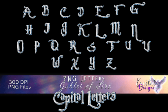 Goblet of Fire - PNG Font: Magical Wizard Typography