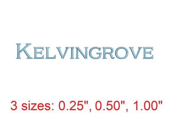 Kelvingrove Embroidery Font: Stitch with Elegance