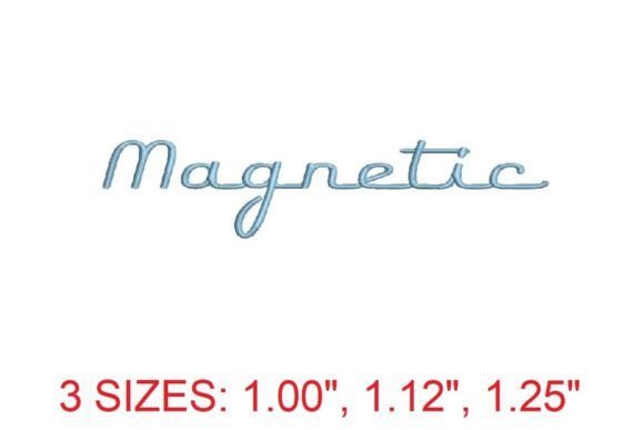 Magnetic Embroidery Font: Modern Stitching for Your Designs