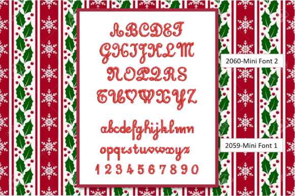 Mini Font 2: Tiny Embroidery Letters for Personalized Projects