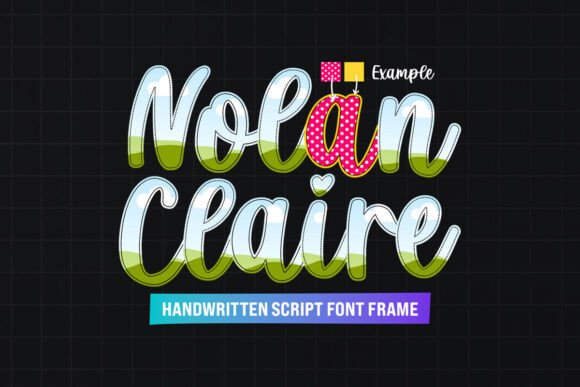 Nolan Claire Canva Font Frame Template