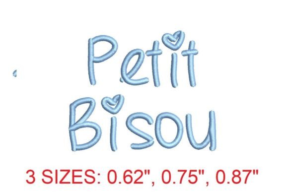 Petit Bisou Medium Embroidery Font: Crafting Elegance