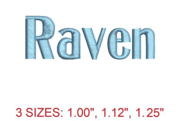 Raven Font: Your Enchanting Embroidery Design Asset