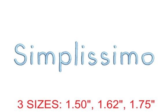 Simplissimo Medium: Elegant Embroidery Font for Monograms